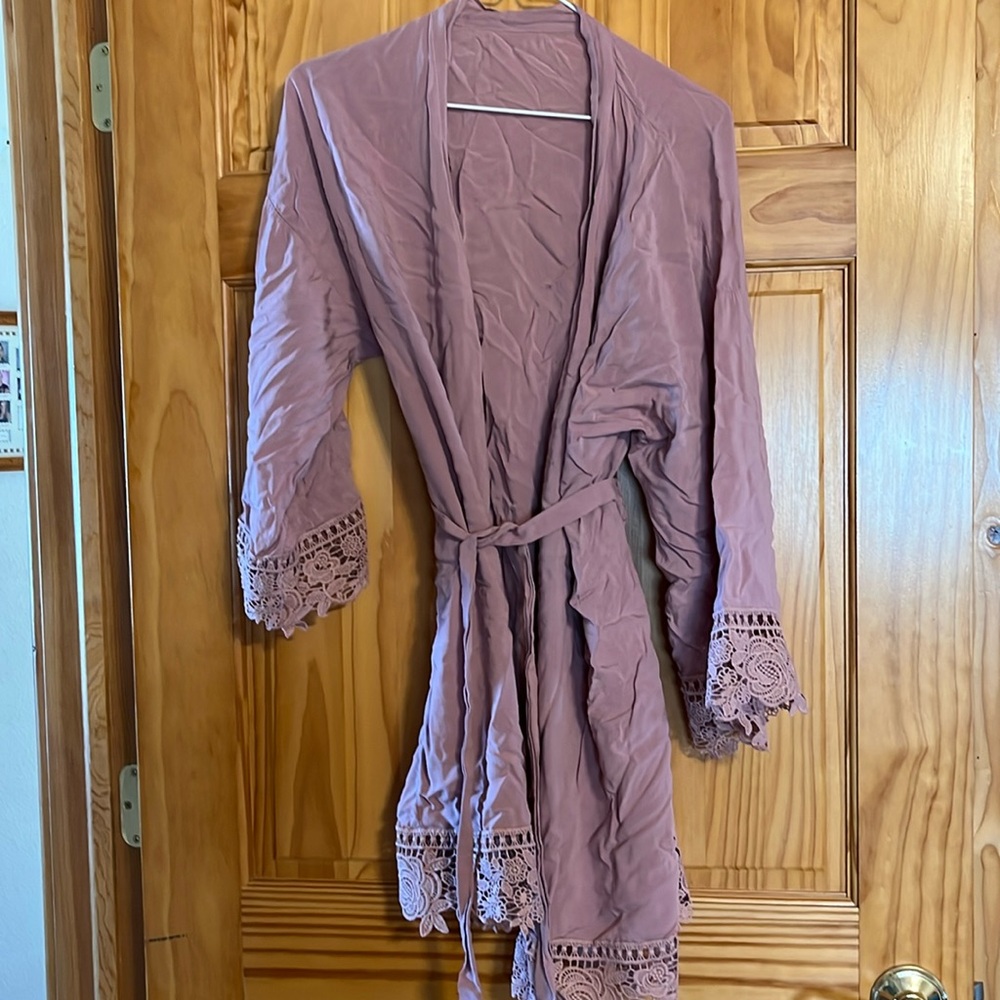 Women’s wrap around bath robe